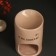 Aroma lace ceramics "I release this" beige 7.2x7.2x11.6 cm