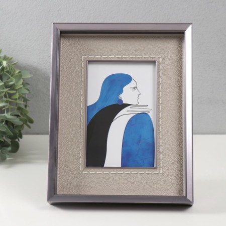 Photo frame plastic 10x15 cm "Areti" Black frame 3.3x18.3x23.5 cm-1