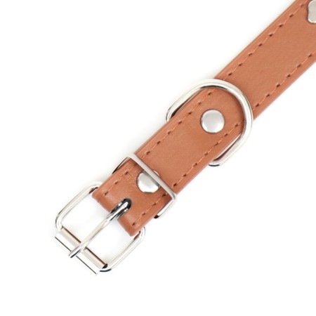 Collar "dogs", 46 x 2 cm, Osh 31-40, artificial leather, brown-4