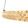 Orione 3 cm chandelier, D 80 cm, 1x160W LED