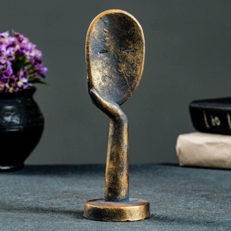 Figure "Mask in the hand" Vintage 20cm-2