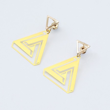 Earrings "You are beautiful", 2.5 x 4 cm-3