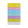 Elastic band A6, 12 departments, patterns, purple pastel