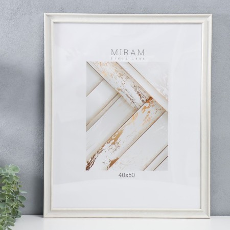 Photo frame Plastic "Mira" 40x50 cm, 642461 ivory (plastic screen)-1