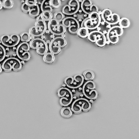 Decorative eelement silver 1.2x2 cm