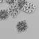 Decorative eelement silver 1.2x2 cm