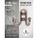 Hook furniture tundra TKD016, two -rod, copper