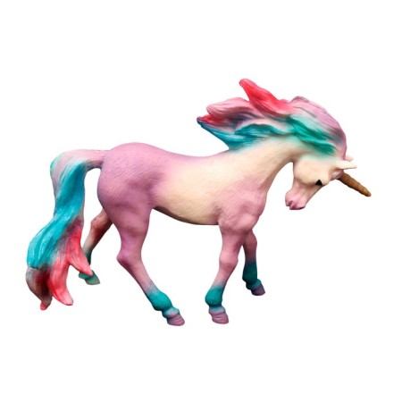 Figure "World of Fantasy: Lilac unicorn with a color mane"