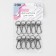Metal carbine, 37 × 13 mm / 10 × 2 mm, 10 pcs, silver color
