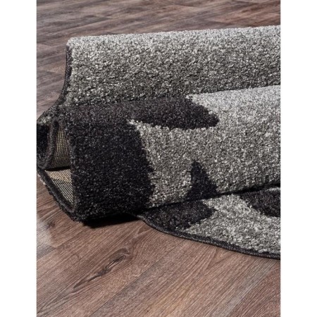 Oval Merinos Platinum carpet, size 150x230 cm, color Gray-Black-2