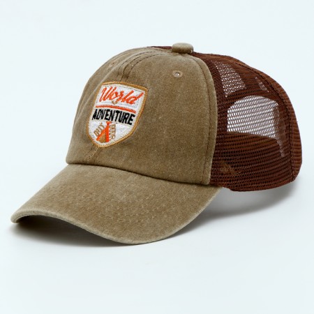 Baby cap for a boy with a grid Adventure, Jeans, Rr. 52-54, 5-7 years old-3