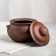A baking pot with a lid "Loli", smooth, red clay, 0.6 l