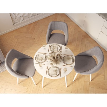 Dining table Polini Home London, white-white color-1