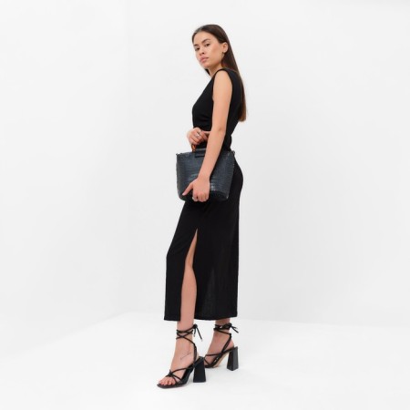 Women's dress with draping Mist Summer Time, Black, R.42-1
