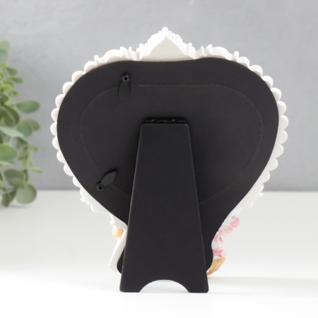 Photo frame Polystone 10x15 cm "Bear at the heart" 20x17 cm-3