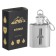 Flaging cranes for alcohol "never give up", stainless steel, 30 ml, 1 oz