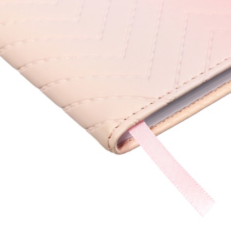 Planing pocket non -flowed 80 sheets, 100x170mm, Devente.elizabeth, a solid cover of leatherette with foam rubber, straps, block 70, pink-3