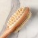 Brush massage bath made of natural bristles, with a handle, smooth