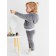 Pants (leggings) Kroshka I'm plushy, p. 74-80 cm, gray