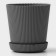 Pot for flowers with a pallet, 12 × 11.5 cm, gray color