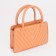 Bag Female Tout with zipper, long belt, orange color