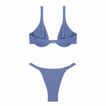 Swimsuit female separate minku color blue, size 46-6