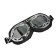 Putting glasses on motor vehicles retro, chrome glass, black
