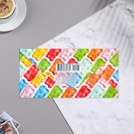 Money envelope "Congratulations!" Marmelad, 16x8 cm-1