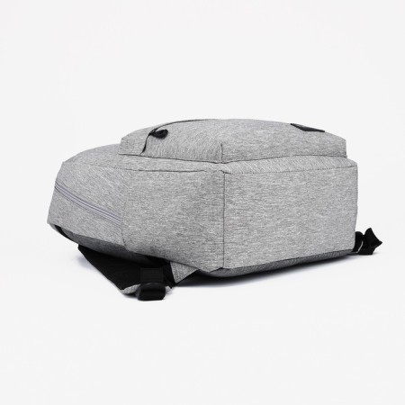 Male backpack on a zipper, Fulldorn, external pocket, a suitcase mount, color gray color-2