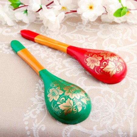 Spoon "Golden Kudrina", salad, 6 × 21 mix-9