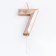Candle in the cake on the skewer "polyhedron", number 7, 7 cm, champagne