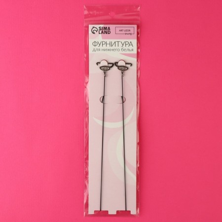 Straps silicone, fittings metal, 1 mm, 40 cm, steam, black color-7