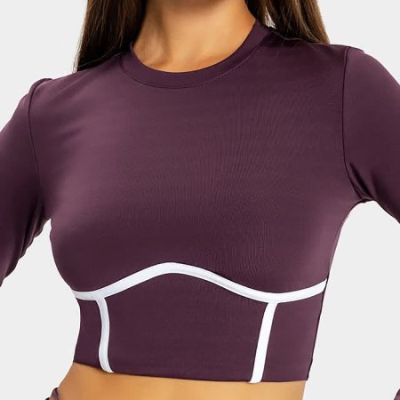 Female jumper, plum color, size 46 (m)-3