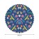 The tablecloth “Flowers and Rainbow”, round, Saten, D = 150 cm