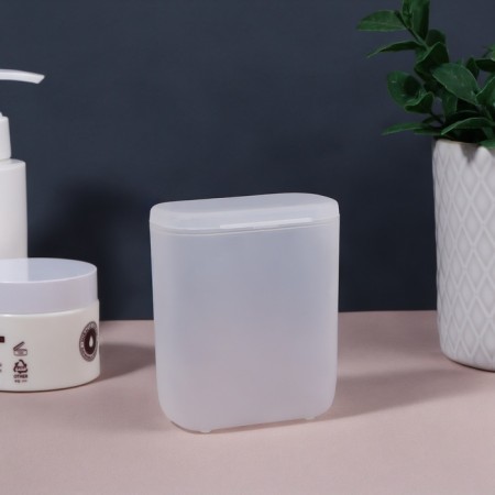 Organizer for storage, with a lid, 7.5 × 4 × 9 cm, white/translucent color-4
