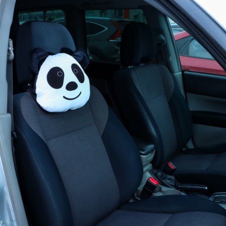 Pillow on the headrest Matech, Panda, 34 x 27 x 10 cm, white-1