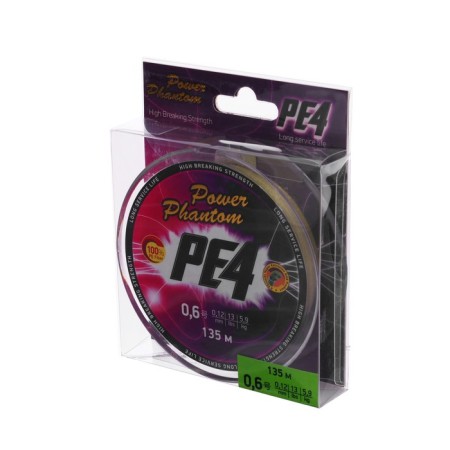 Power Phantom PE4, 135 m, green No. 0.6, diameter 0.12 mm, test 5.9 kg-1