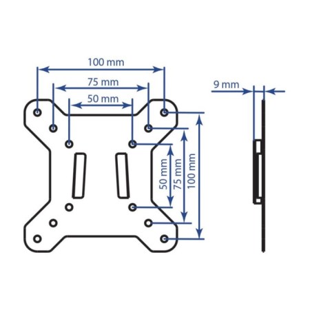 Kromax Vega-3 New Black 15 "-32" Max.20kg, wall-mounted capacious 100471-1