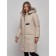 Coat insulated winter female, size 46, beige color
