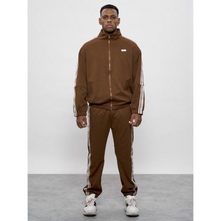 Male tracksuit, size 54, brown color-19