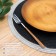 Serving napkin on the table "Lana", d = 38 cm, black color