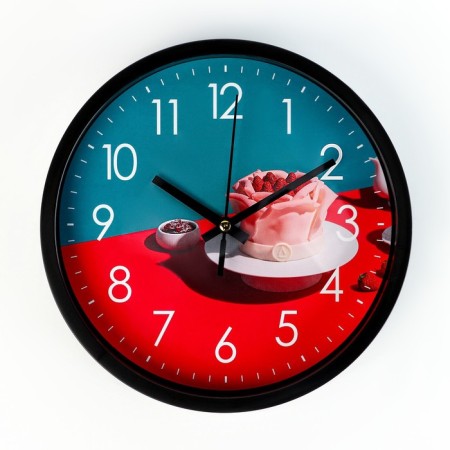 Watch Wall "Dessert", D-20 cm, smooth move