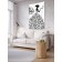 Decorative panel with photo printing "Dress from butterflies", vertical, size 100x150 cm