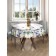 The tablecloth on the table is “simple and beautiful”, round, Saten, d = 150 cm