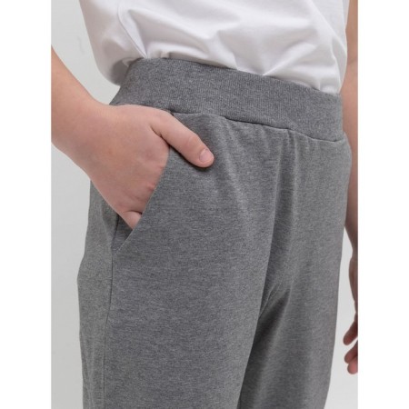 Pants for boys, height 134 cm, dark gray color-1