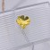 Organizer for storage "Flower", with a lid, 3 sections, 14 × 9 × 10.5 cm, the color is transparent/golden