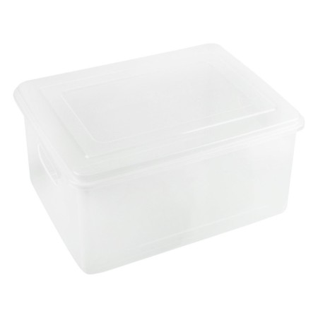 Container for documents A4, 260 x 350 x 160 mm, transparent, capacious case-1