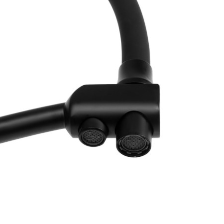 Accoona A5179FF-13 kitchen mixer, single-leaf, with output for drinking water, black-5