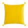Decorative pillowcase with brushes Ethel color yellow, 45x45 cm, polyester, velor