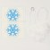 The toy is soft. DIY keychain "Snowflake"